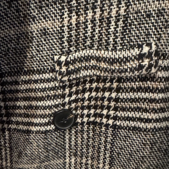 Black and White Peacoat - Picture 7 of 9